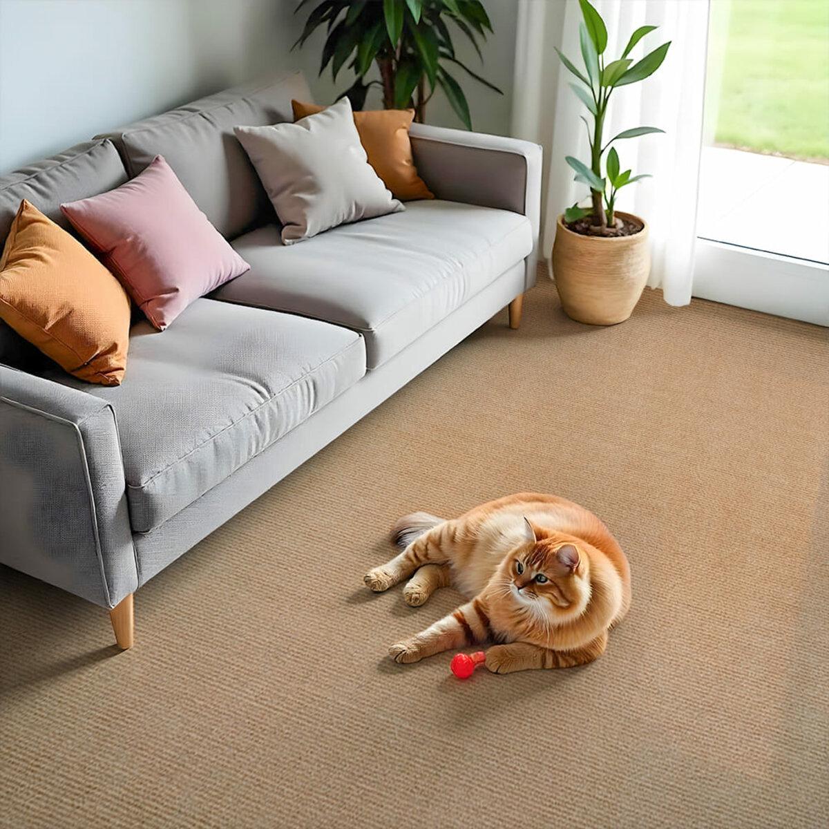 Плитка самоклеюча під ковролін в рулоні 600х3000 мм Бежевий (SW-00002583) - фото 6 Плитка самоклеюча під ковролін в рулоні 600х3000 мм Бежевий (SW-00002583) - фото 6