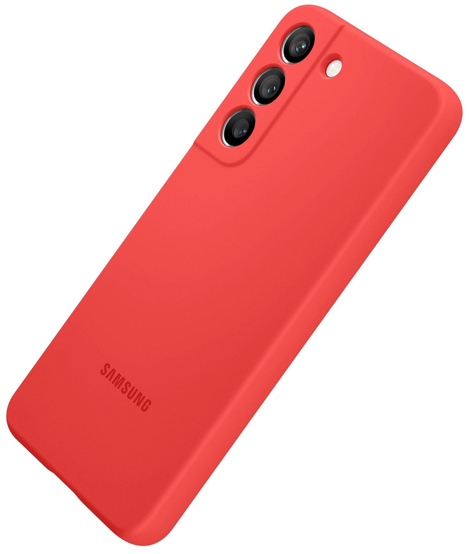 Чохол Samsung Galaxy S22 Plus S906 Silicone Cover EF-PS906TLEGRU (Glow Red) - фото 5