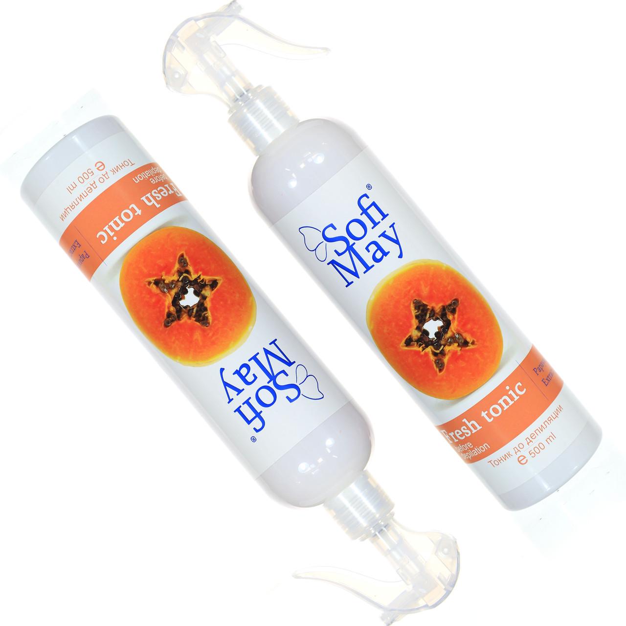 Спрей до депіляції з папайєю Sofi May Fresh Tonic 500 мл - фото 6