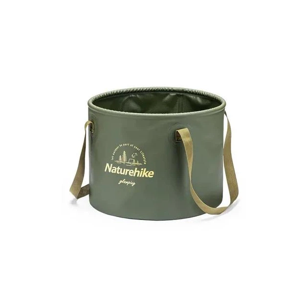 Контейнер Naturehike Round bucket PVC складаний 10L Green (NH20SJ040)