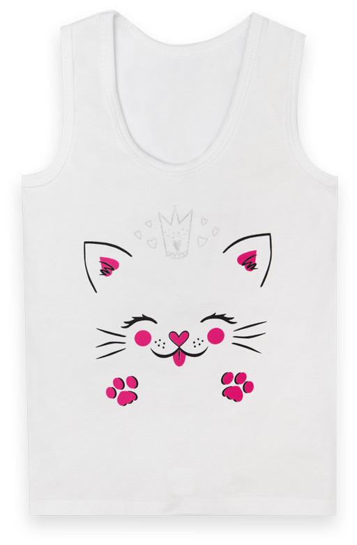 Майка детская хлопковая для девочки Gabbi MKD-22-1 110 см Белый (13255) Майка детская хлопковая для девочки Gabbi MKD-22-1 110 см Белый (13255)