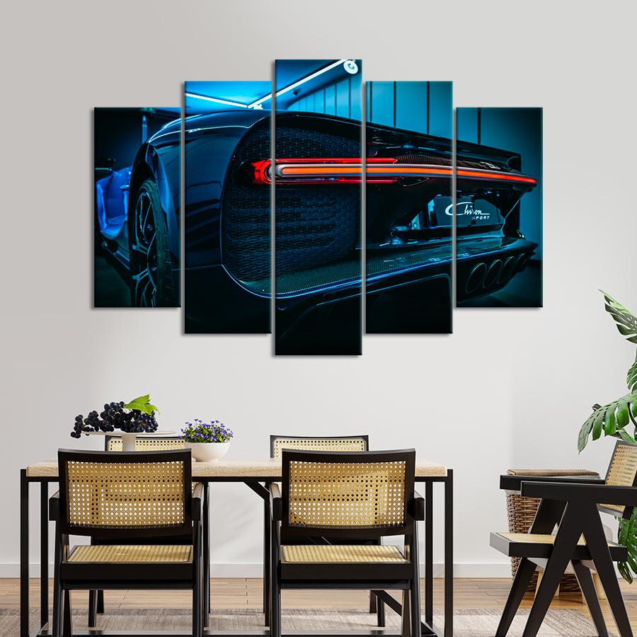 Картина Автомобиль Статусный суперкар Bugatti Chiron 187x119 см (A1183-5)
