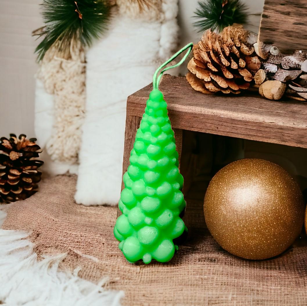 Аромасвічка Ялинка з парафіну 14х7 см Зелений (13779355)