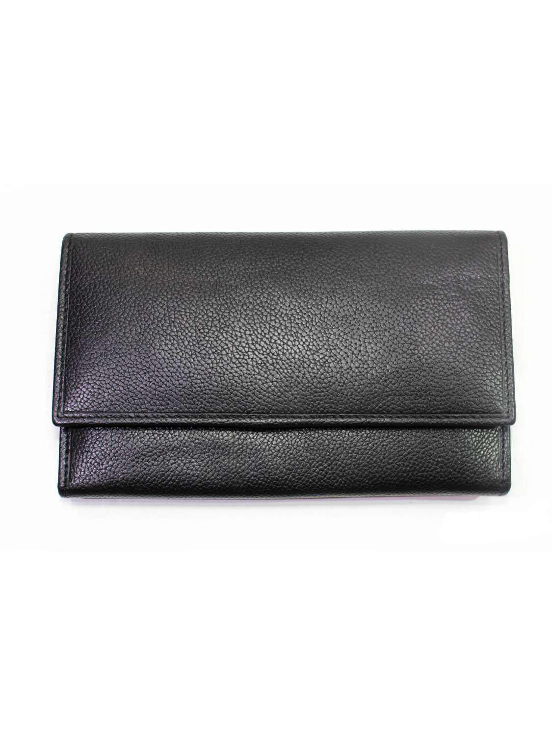Кошелек женский кожаный Italian fabric bags 7084 Black