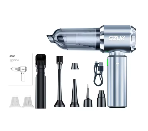 Пылесос ручной беспроводной SZUK 985000Pa с сумкой и 4 фильтрами