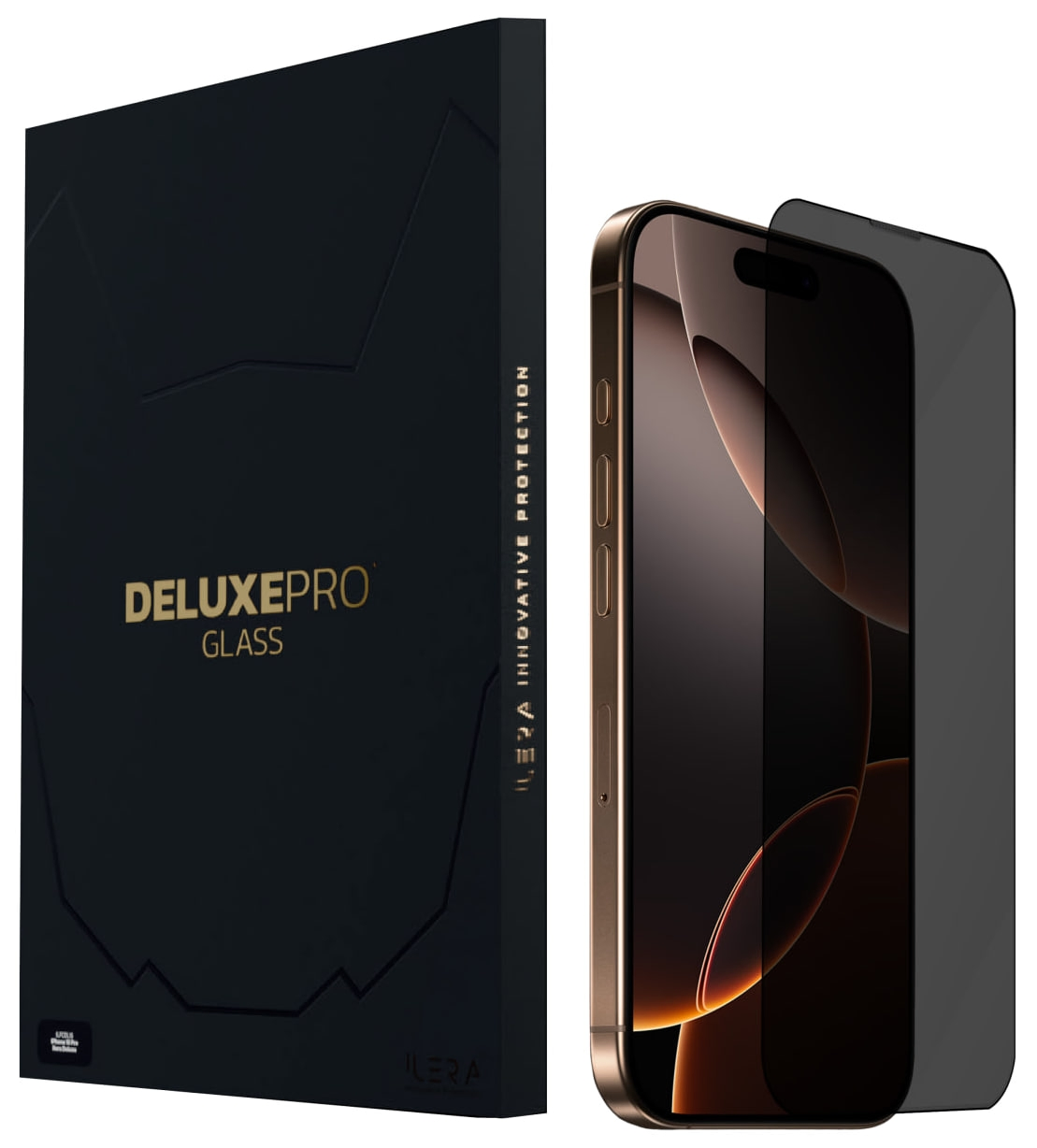 Защитное стекло для телефона iLera DeLuxe Incognito FullCover Glass for iPhone 16 Pro