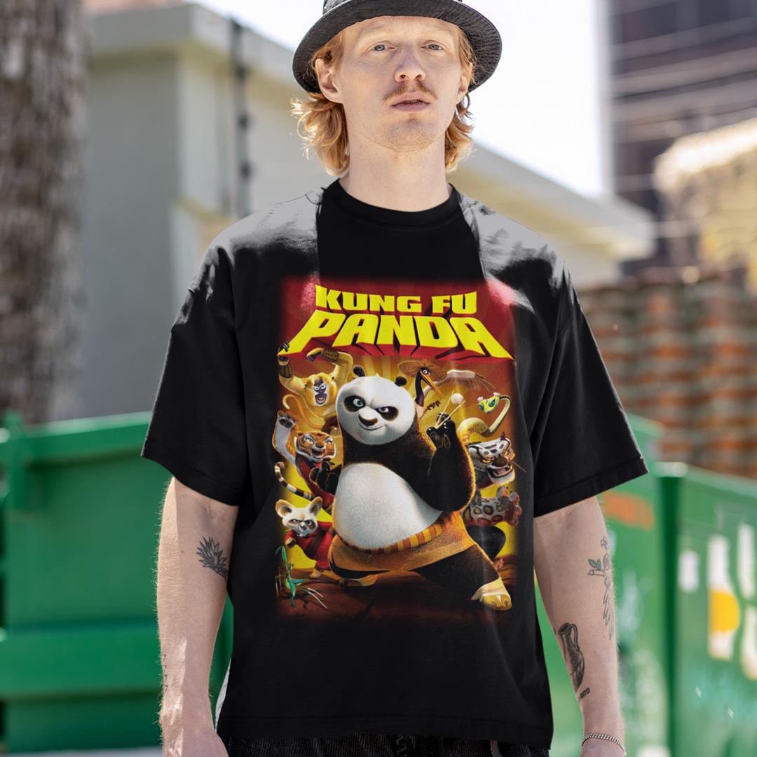 Футболка унисекс Kung Fu Panda Poster M Черный (0000013124)