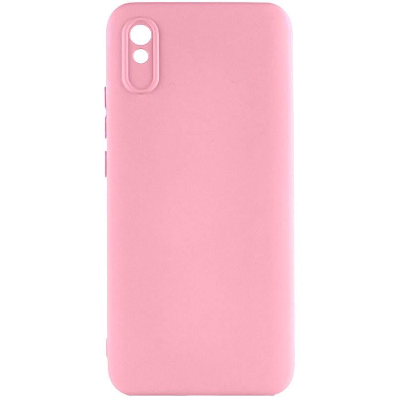 Чехол Silicone Cover Lakshmi Full Camera (AAA) для Xiaomi Redmi 9A Full camera, Рожевий/Light pink