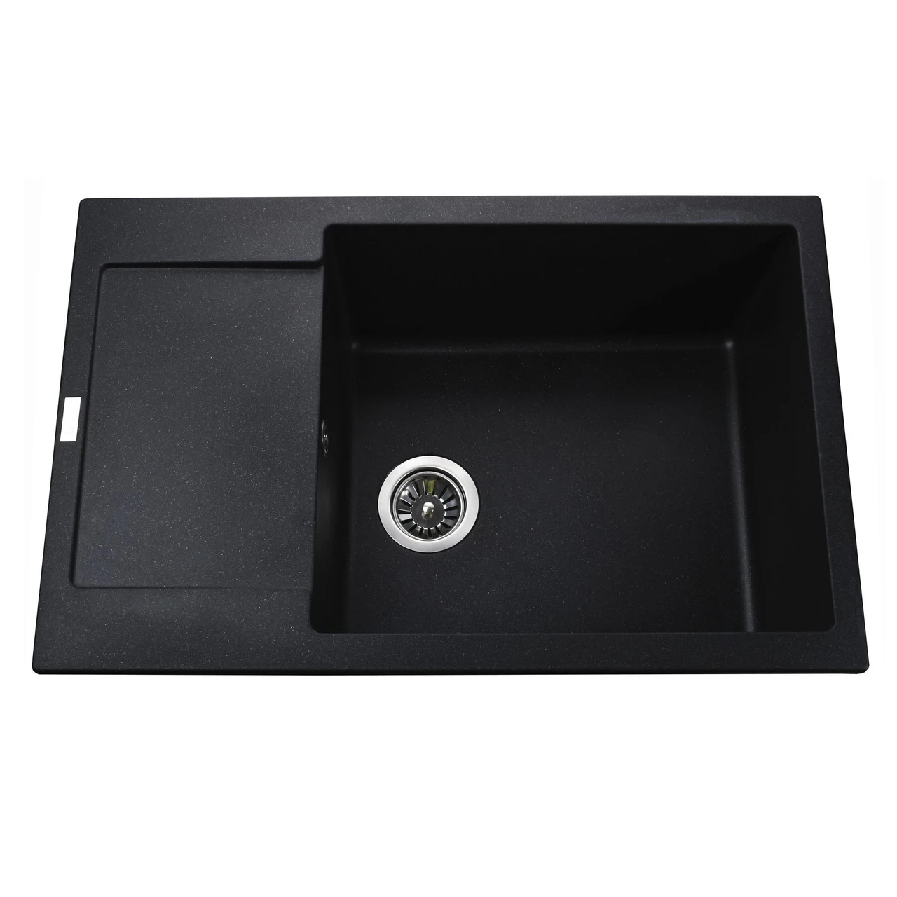 Мийка гранітна Globus Lux MALABI А0001 780х500 мм Чорний металік (04000111)