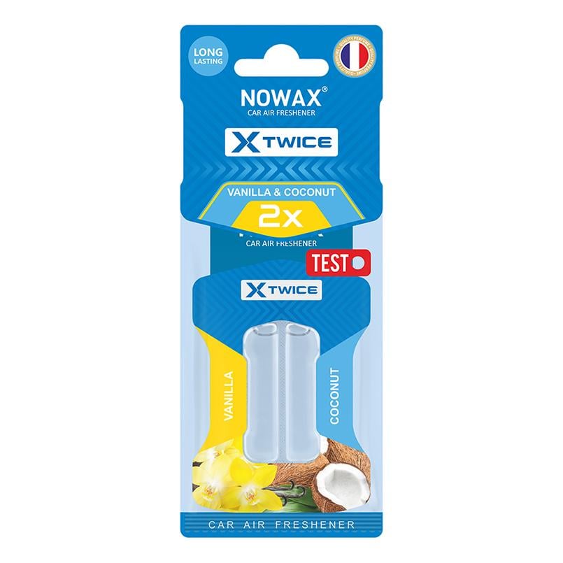 Ароматизатор с двойной капсулой Nowax X Twice - Vanila & Coconut