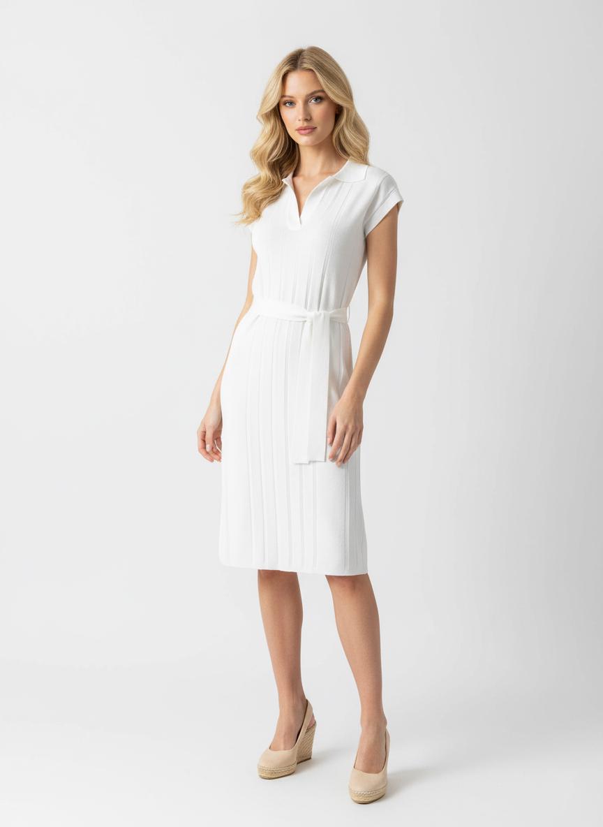 Платье-поло летнее трикотажное р. 46 (ZS-54) - фото 3