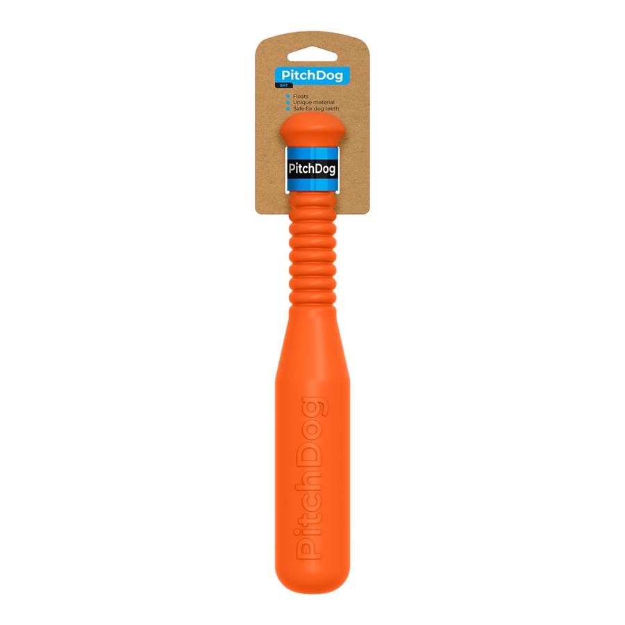 Игровая бита для собак для апортування PitchDog длина 35 см d 6 см Orange (62404)