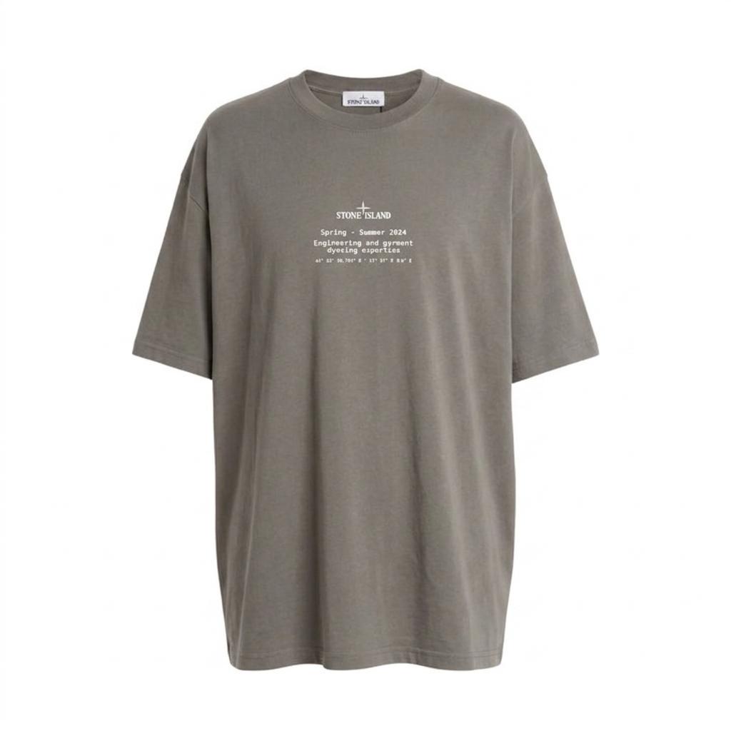 Футболка мужская в стиле Stone Island Compass Organic T-Shirt L Серый (SI12007.5L)