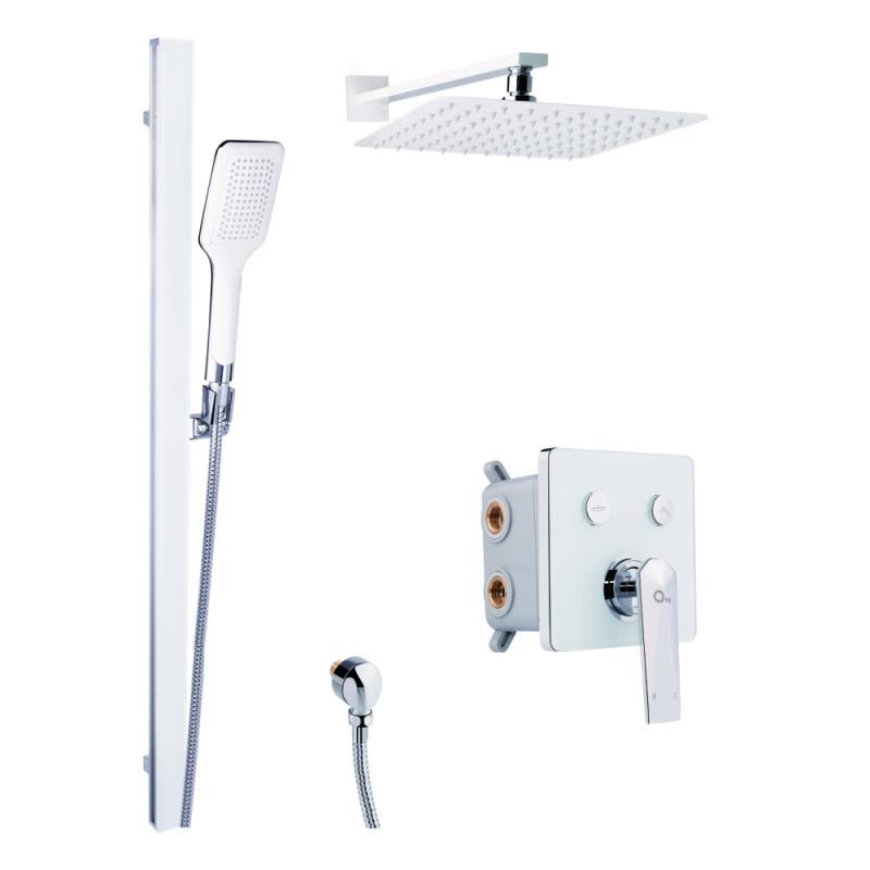 Душевая система скрытого монтажа Qtap Inspai-Varius CRM V20250102 Белый/Хром Душевая система скрытого монтажа Qtap Inspai-Varius CRM V20250102 Белый/Хром