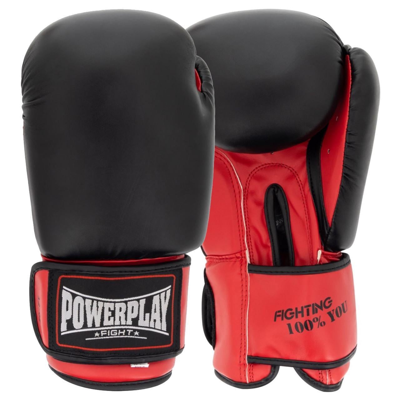 Боксерские перчатки PowerPlay 3004 Classic 12 унций Черно-красный (3019812076)