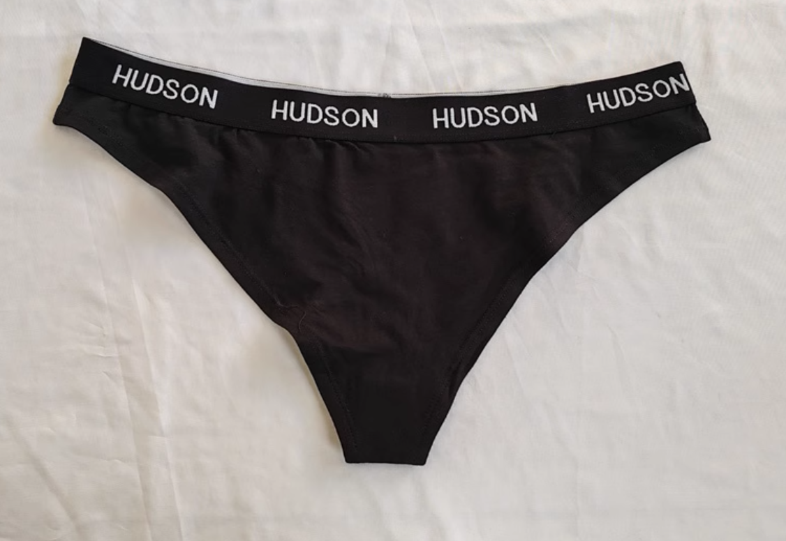 Трусики-стринги Hudson хлопковые M Черный (23-36-1456-M)