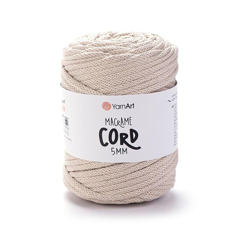 Пряжа YarnArt Macrame Cord 5mm 753 Бежевый