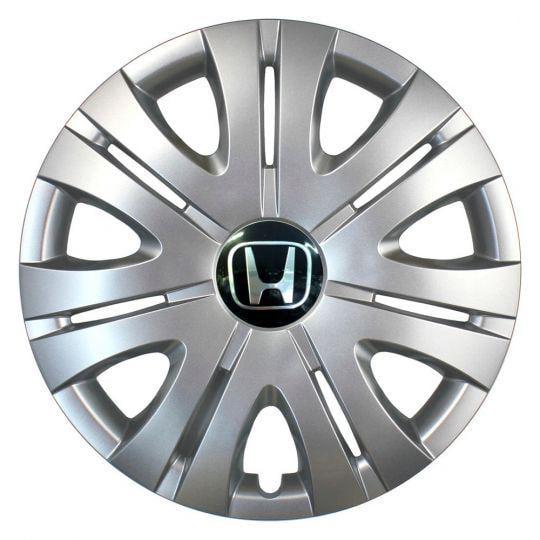 Колпаки автомобильные SKS 317 R15 с логотипом Honda 4 шт. Серебристый