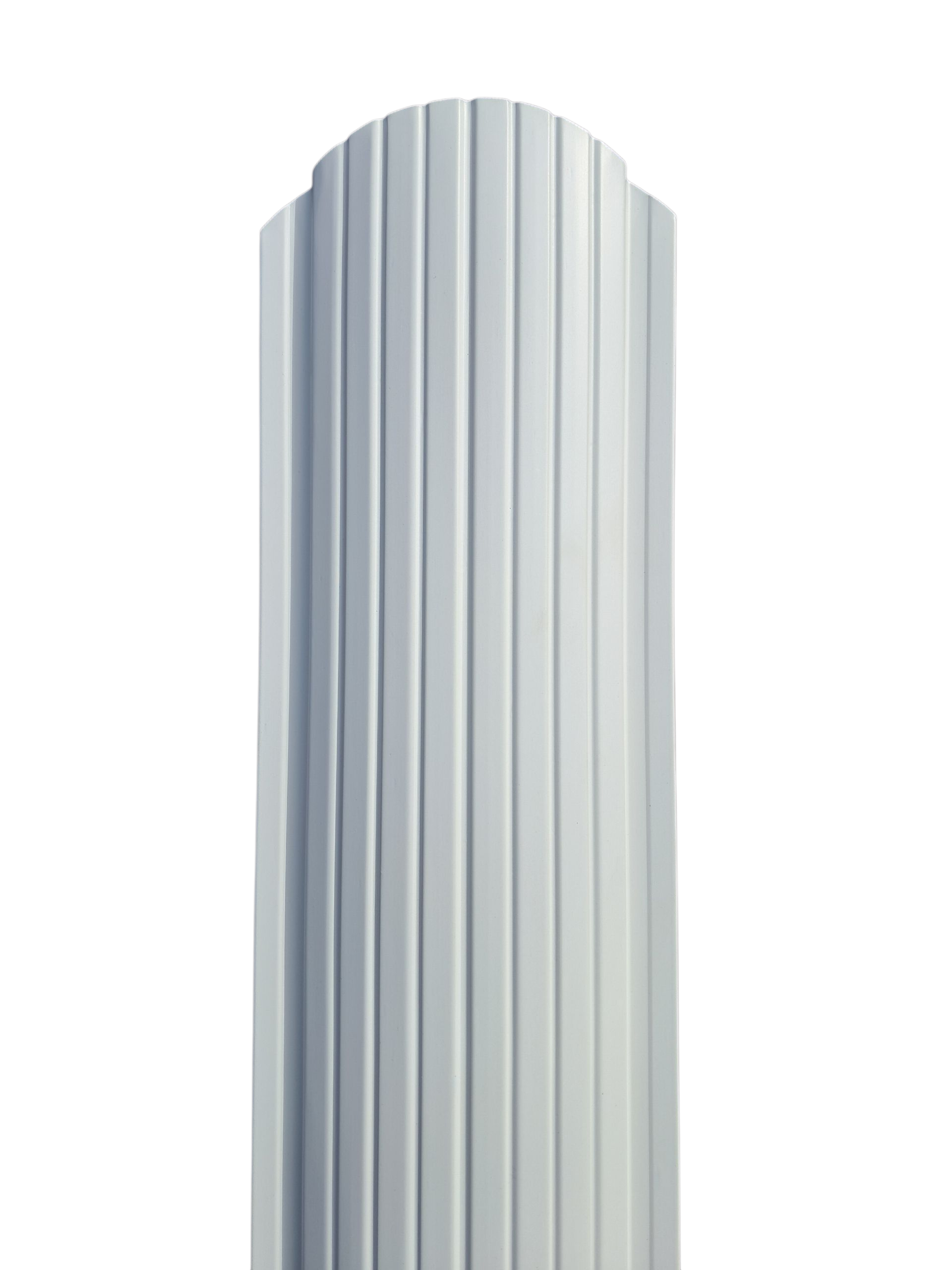 Штахетник металлический полукруглый усиленный двухсторонний 9003 1,2 м (31510054)