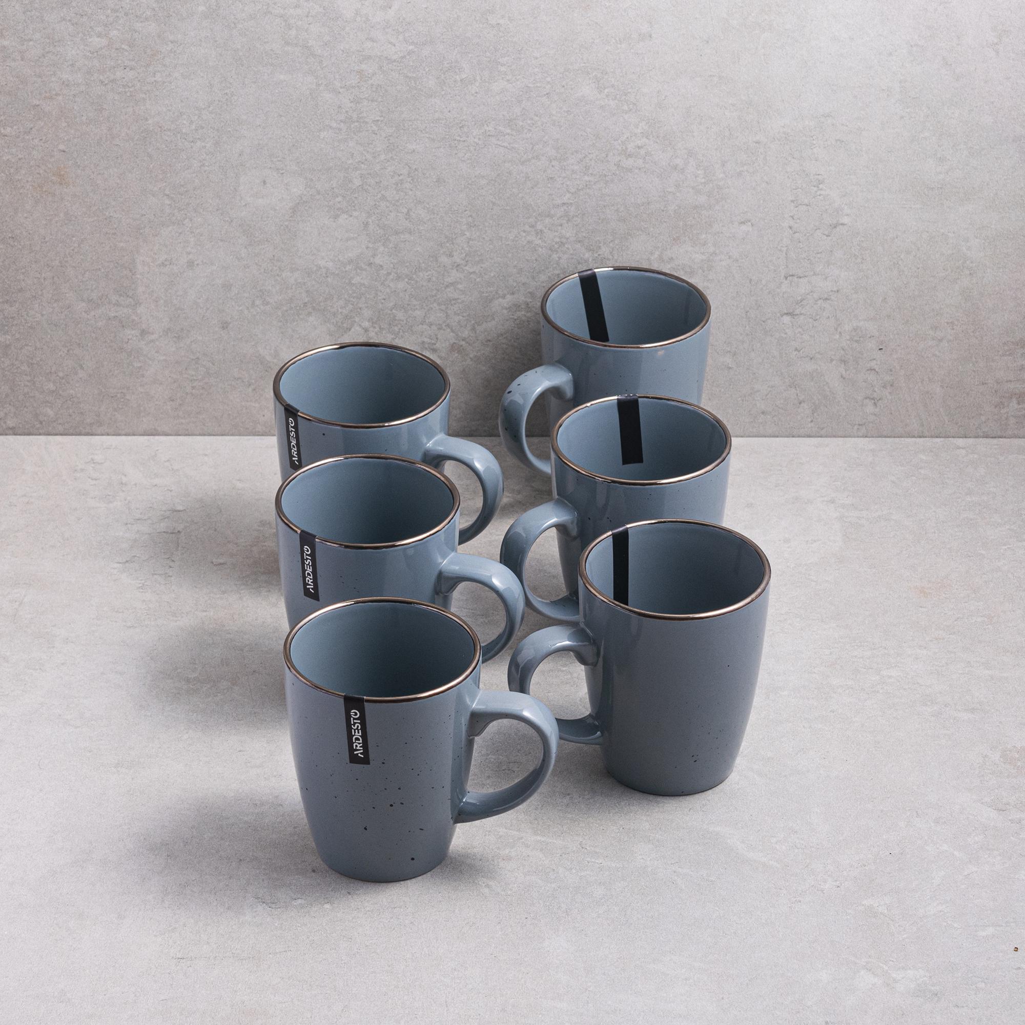 Набор Ardesto Bagheria Grey 360 мл 6 шт. (AR2936GREY)