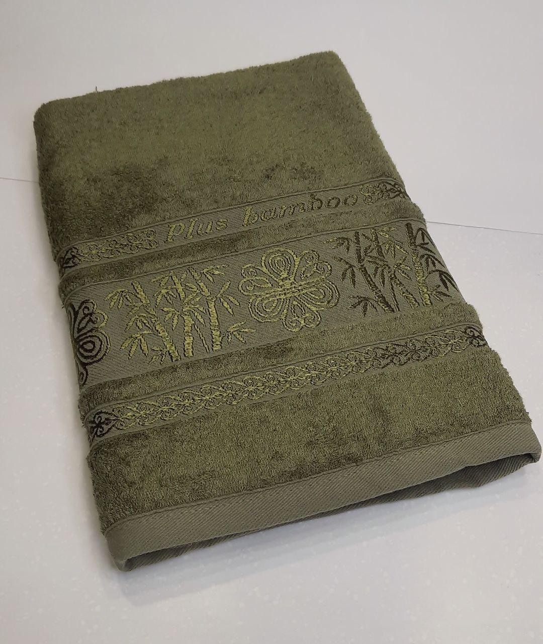 Полотенце бамбуковое банное Philippus 70х140 Хаки (05833) - фото 4