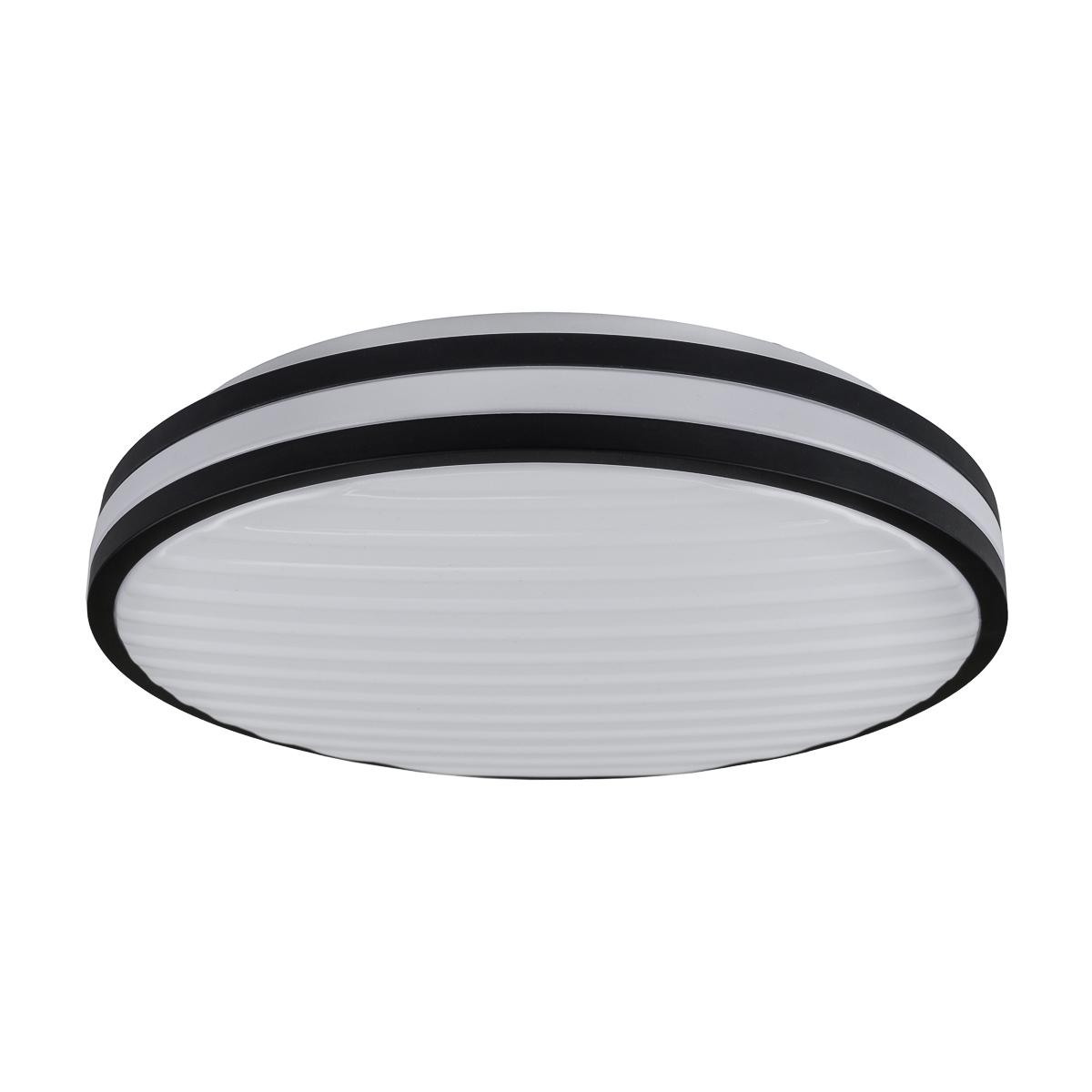 Потолочный светильник Vestum GRILL матовый 80W 3000К-6500К из ДК 480х65 мм Черный - фото 4