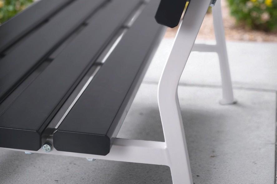 Лавка пластикова ТОБІ ШО для дачі/саду та парку 1504х822х707 мм Графітово-Білий - фото 6 Лавка пластикова ТОБІ ШО для дачі/саду та парку 1504х822х707 мм Графітово-Білий - фото 6