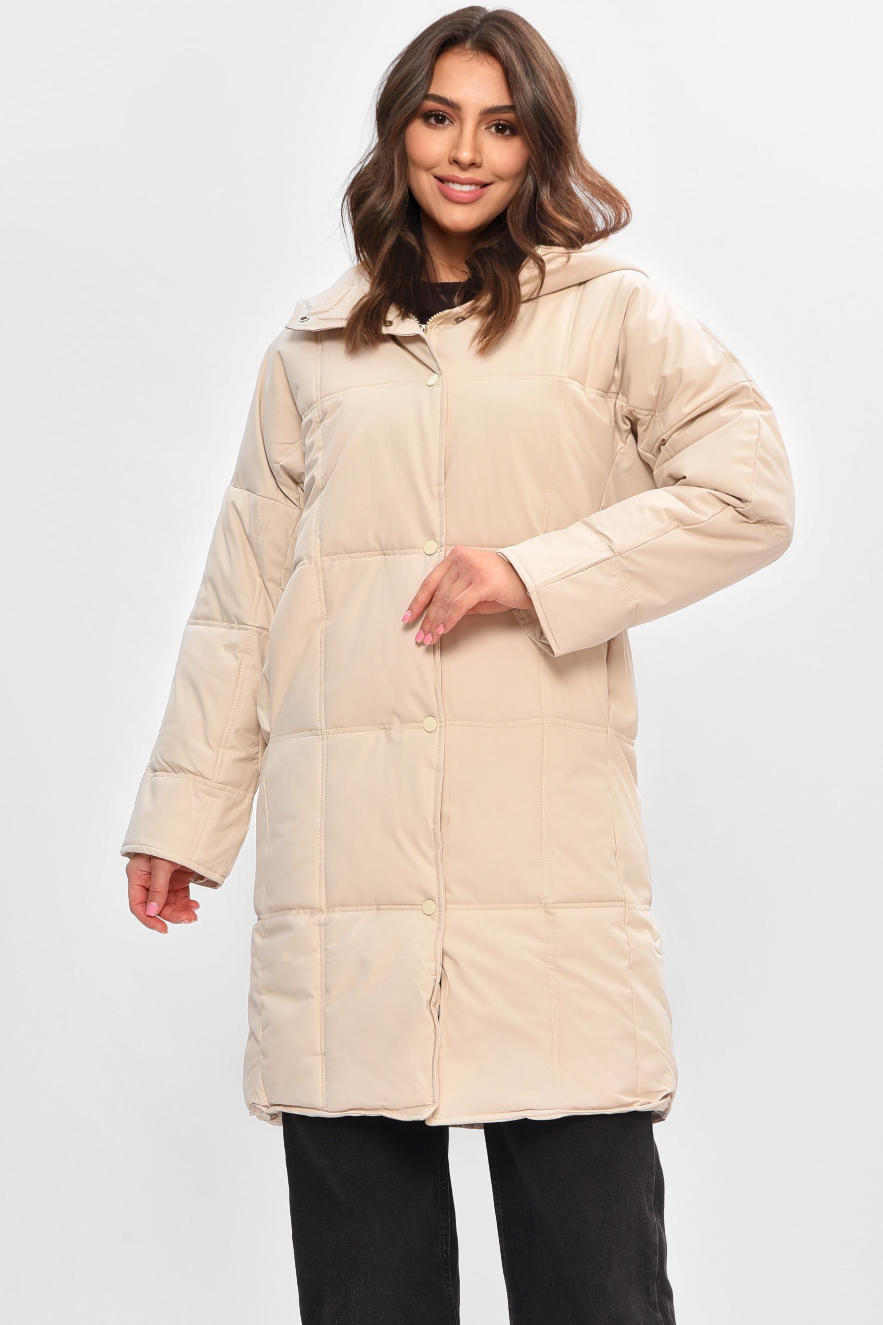 Куртка женская демисезонная M Светло-бежевый (207170)