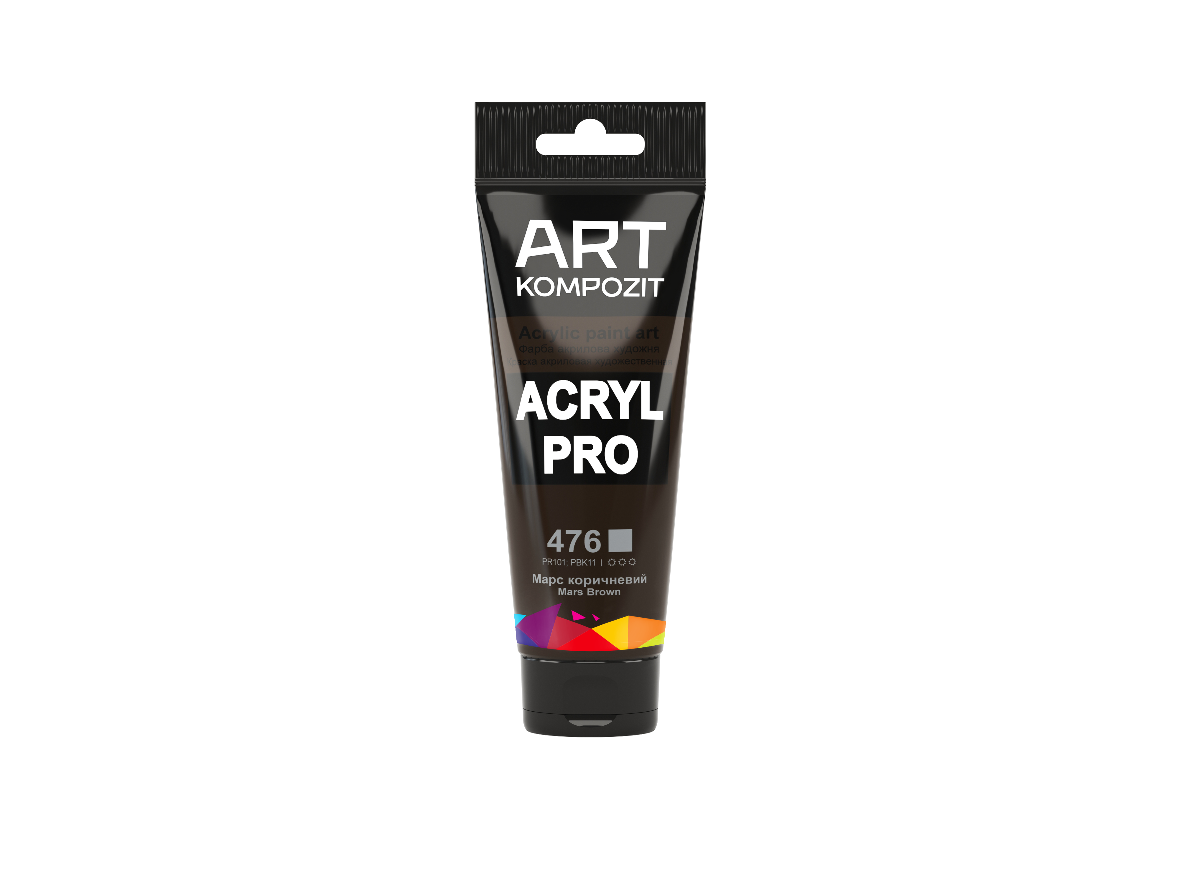 Краска художественная ART Kompozit Acryl PRO 476 Туба 0,75 мл Марс коричневый