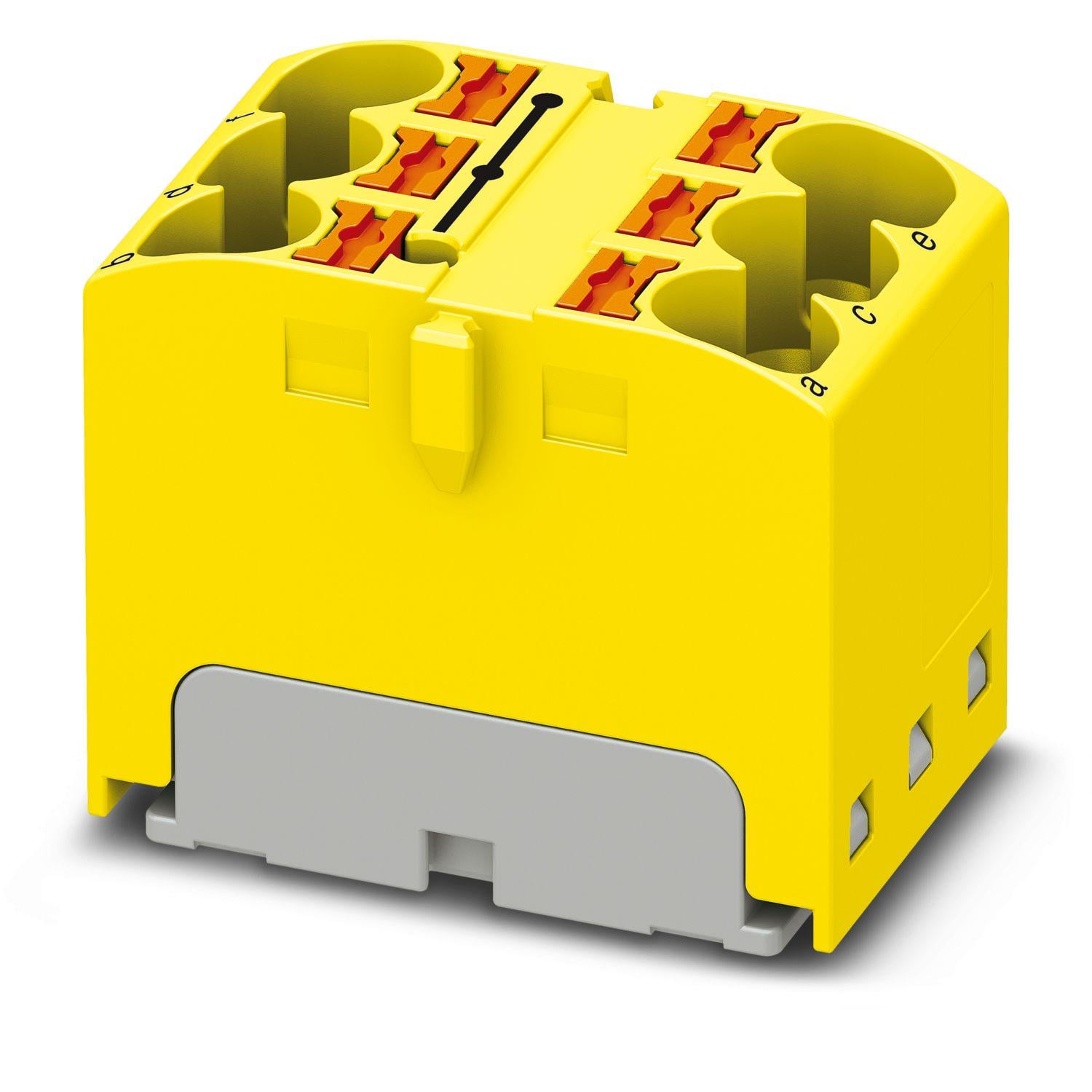 Распределительный блок Phoenix Contact PTFIX 6X4 YE 450В 32A Push-in Желтый (3273796)
