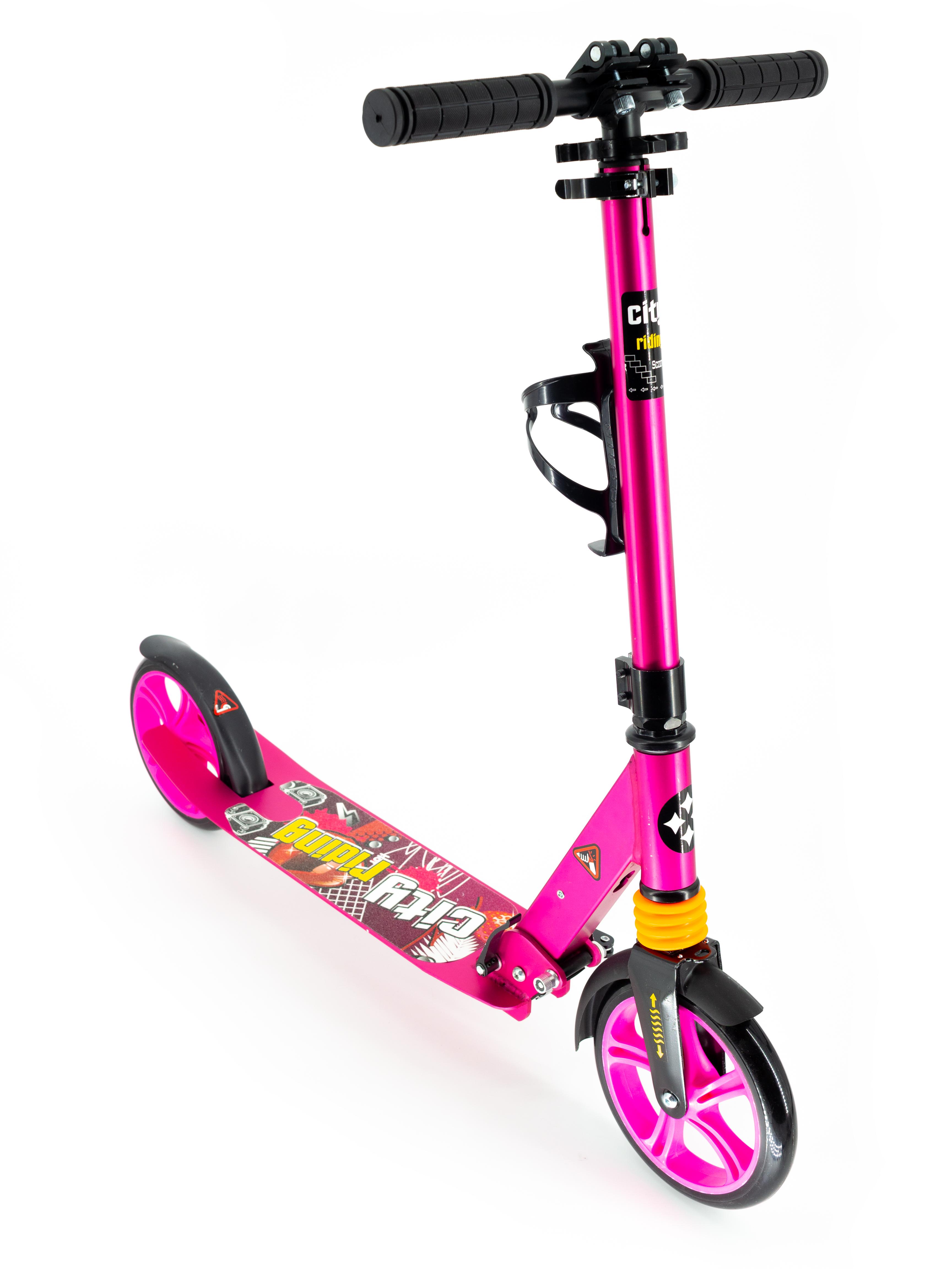 Самокат алюминиевый Scooter 2020 NEW 681 Розовый