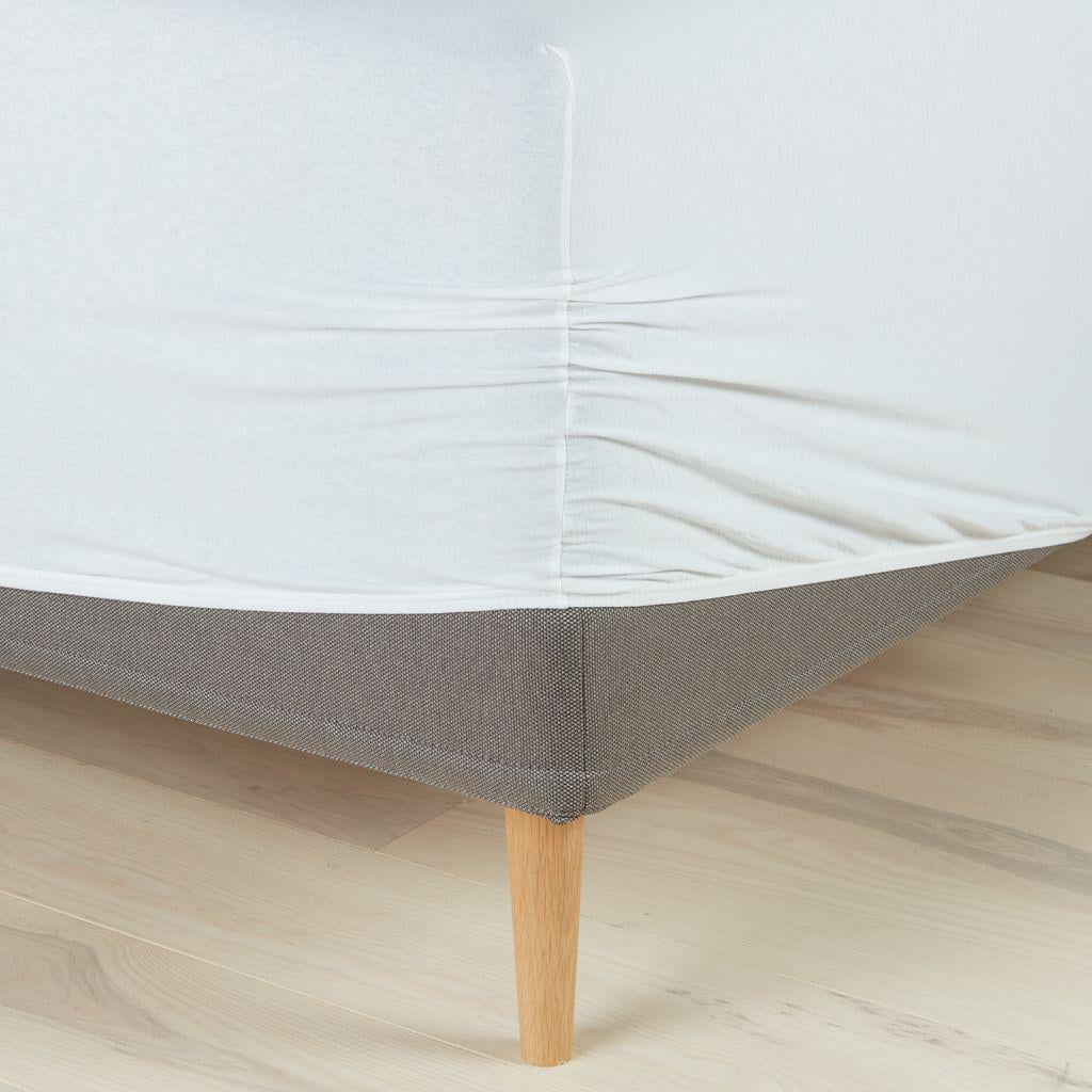 Простынь-наматрасник 160x200x35 см 160 г/м² джерси Белый (b74c86c8)