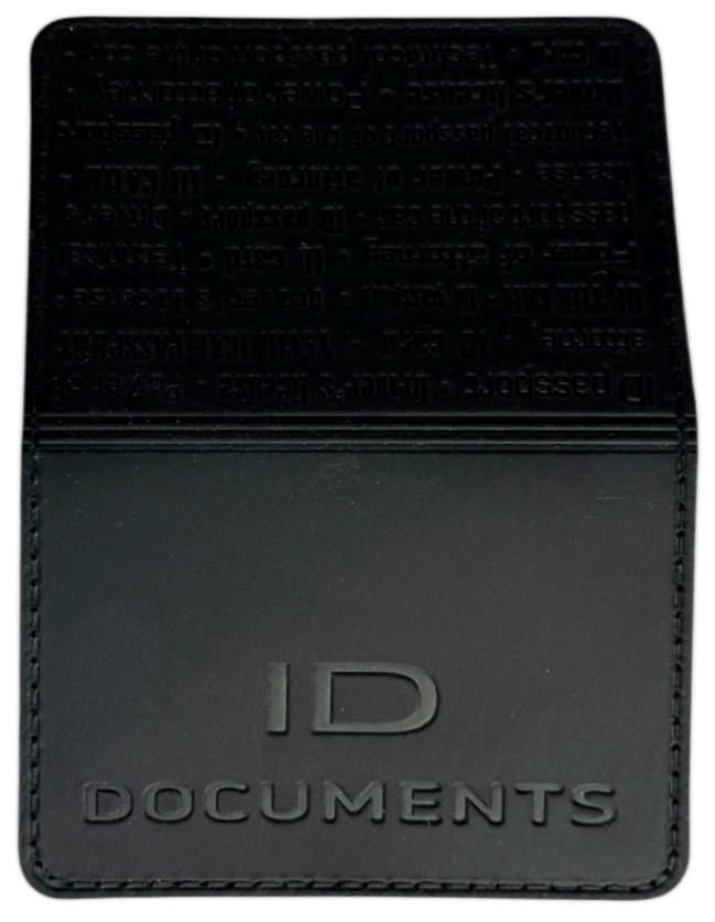 Обложка для документов ID Document из натуральной кожи Черный