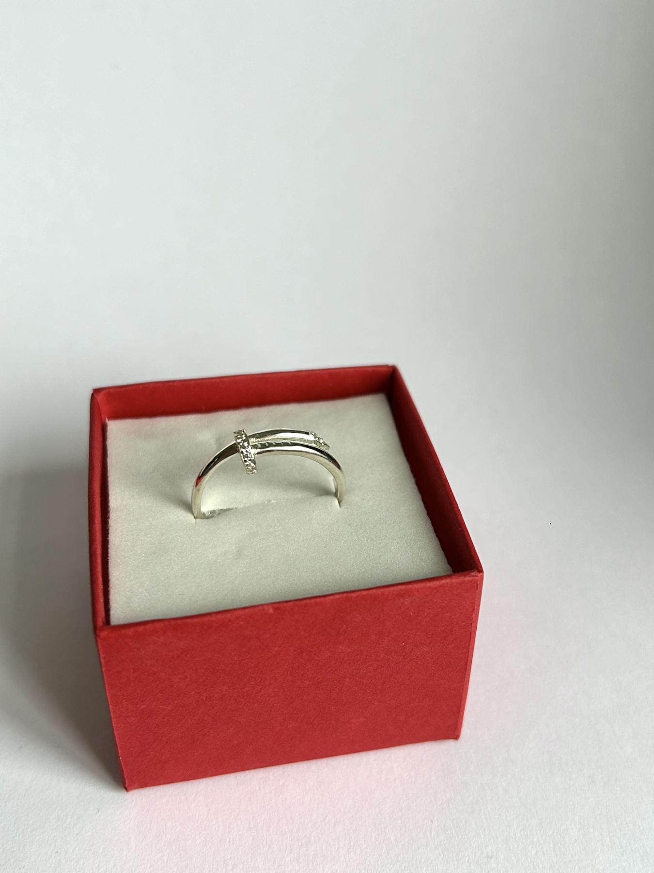 Каблучка Цвях Твій образ у формі цвяха срібло 925 проби (631)