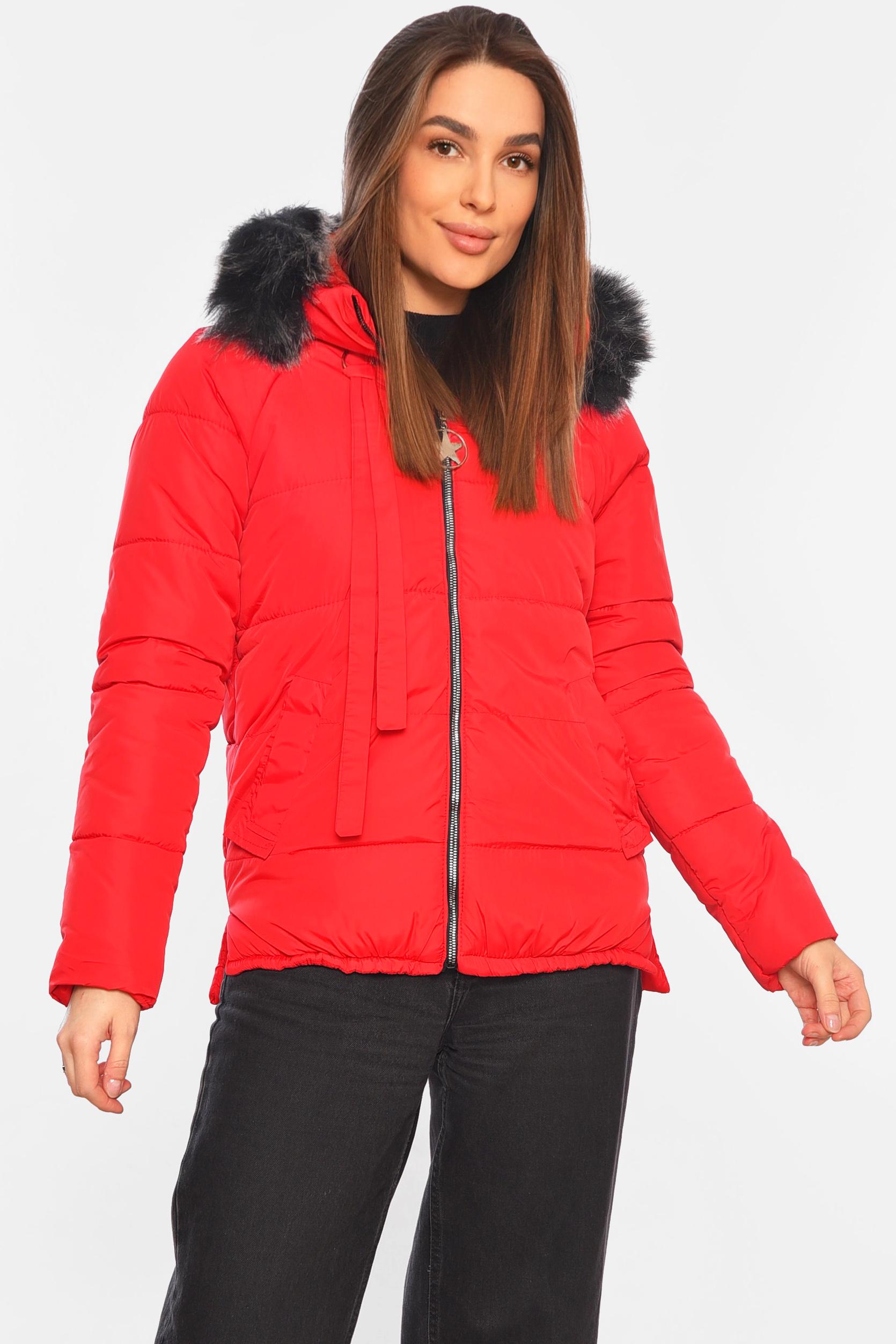 Куртка женская демисезонная р. 42/40 Красный (197790)