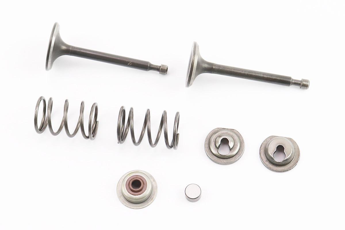 Комплект клапанов, выпускной комплект 2шт. + пружины/2 шт. + Компенсатор/1 шт. + тарелки 2 шт. + сальники/2 шт. + толкатели/2 шт. к двигателям 170F Комплект клапанов, выпускной комплект 2шт. + пружины/2 шт. + Компенсатор/1 шт. + тарелки 2 шт. + сальники/2 шт. + толкатели/2 шт. к двигателям 170F