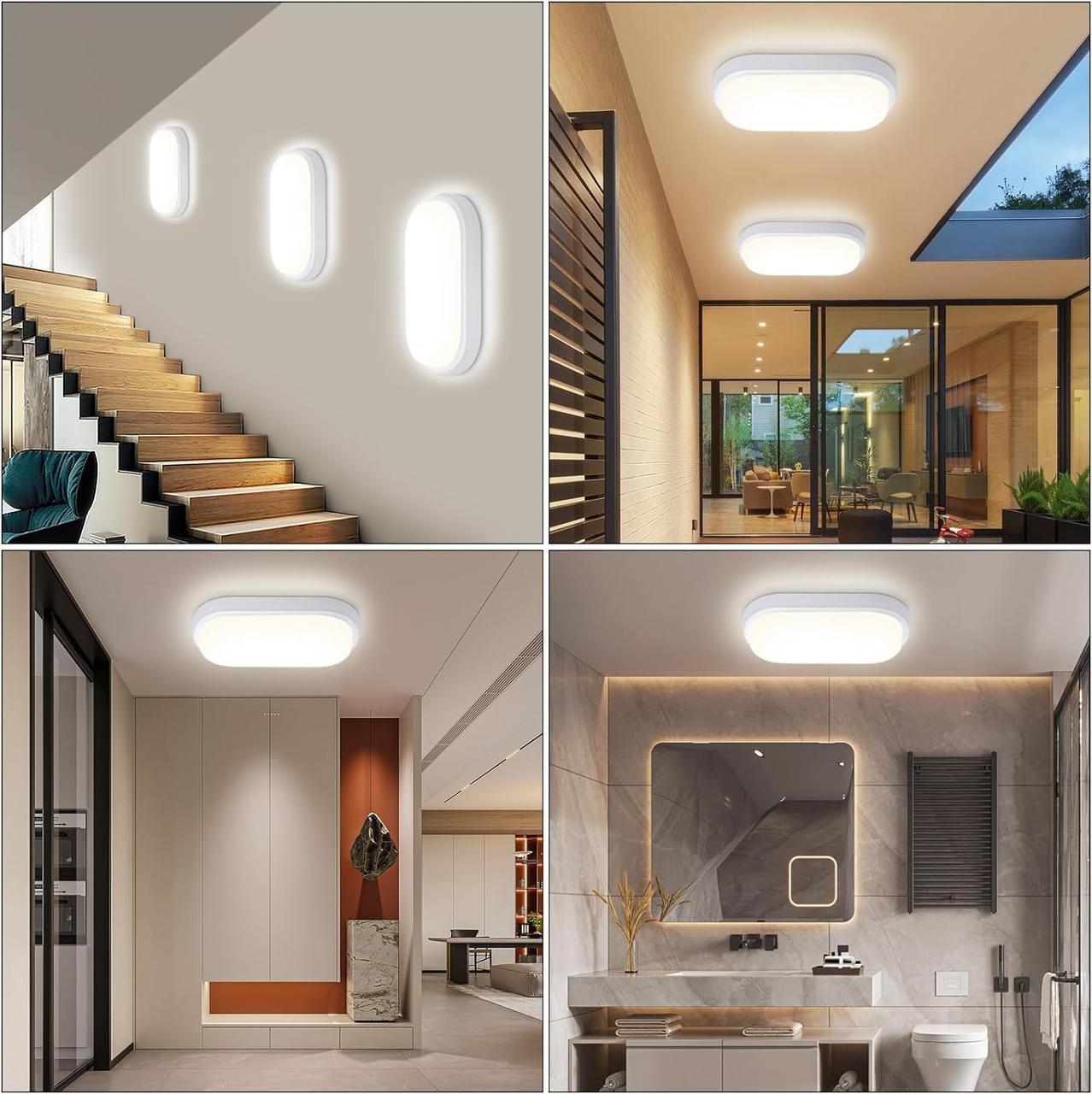 Світлодіодний світильник Sirius 8W овальної форми вологозахищенний 6500K IP65 Білий - фото 7