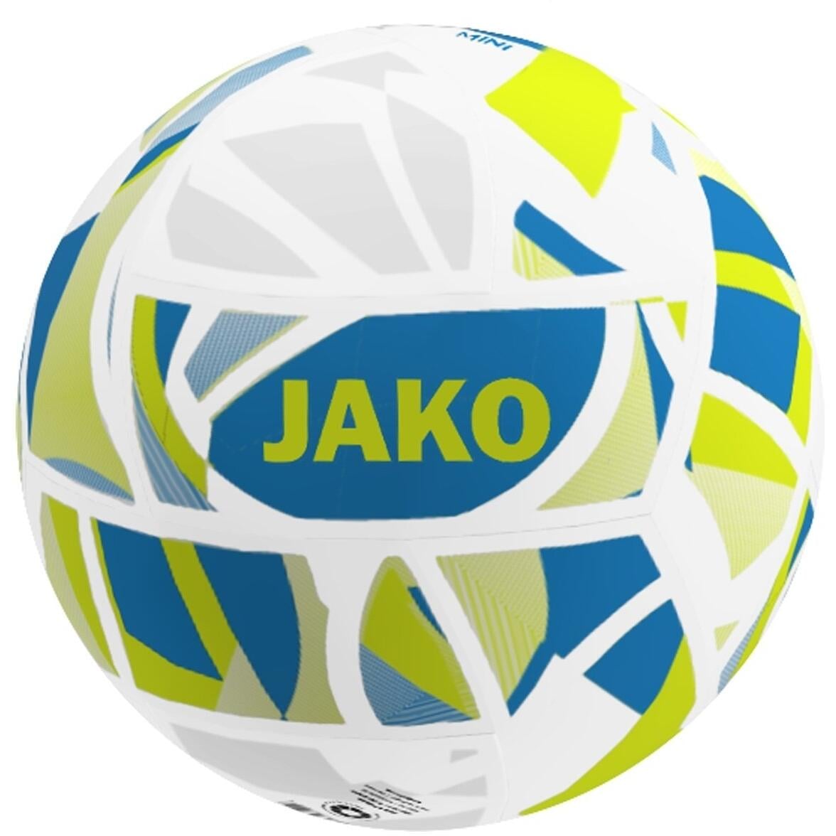 Сувенирный футбольный мяч Jako ICONIC р. 1 Бело-сине-лимонный (2339-668)
