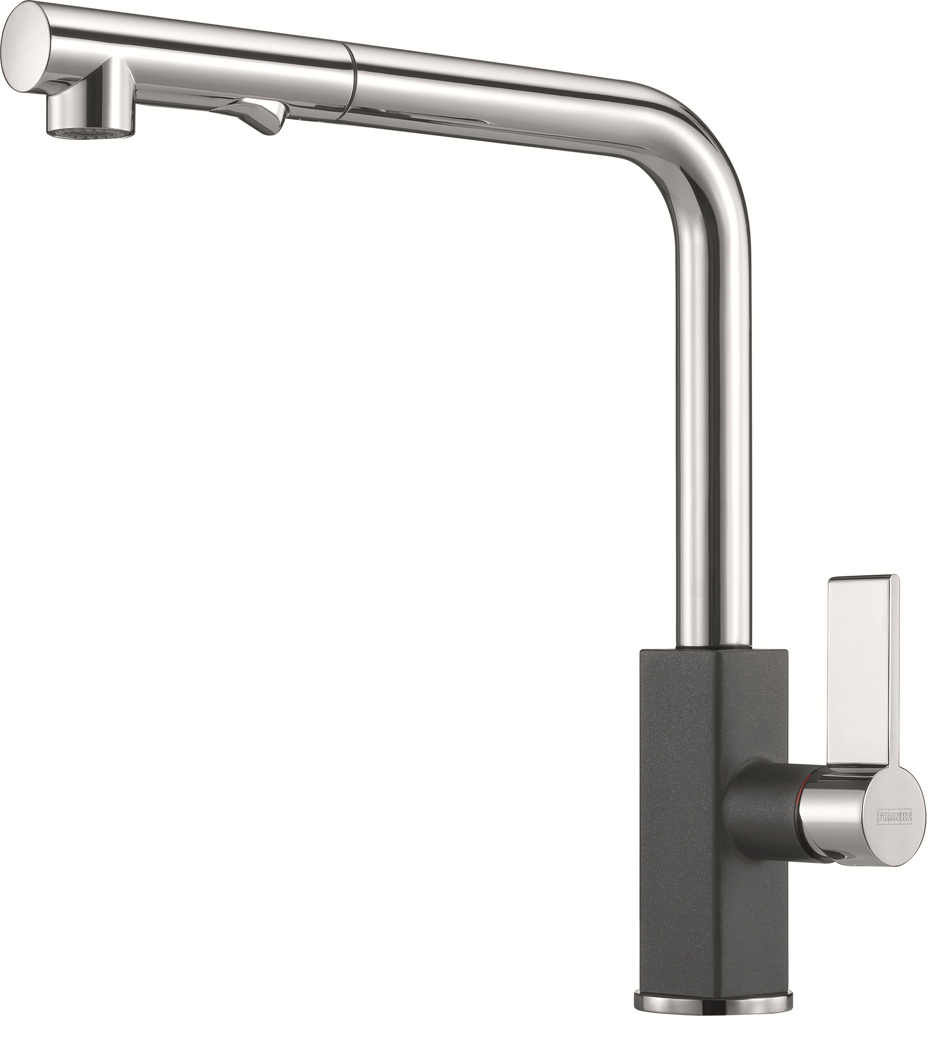 Кухонный смеситель Franke Maris Spray с выдвижным изливом и функцией душа Графит (115.0392.370)