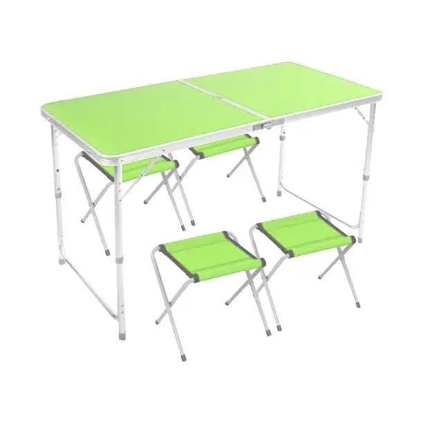 Стол раскладной для пикника 120х60 см с 4 стульями Green (27556631)