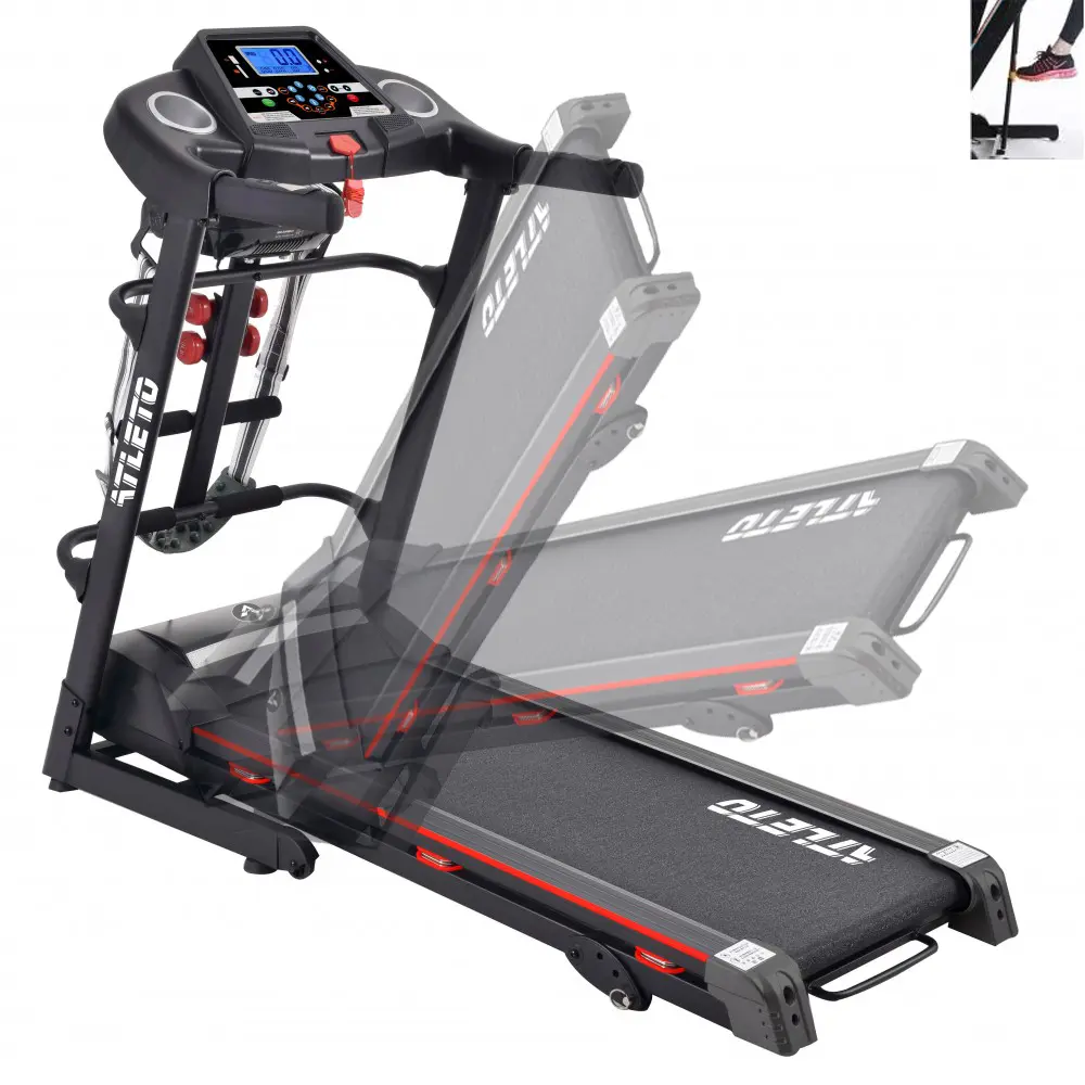 Бігова доріжка Atleto A2 електрична з масажером 115х42 см Чорний (132-76-50000002) - фото 5 Бігова доріжка Atleto A2 електрична з масажером 115х42 см Чорний (132-76-50000002) - фото 5