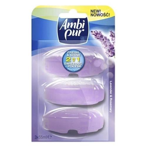 Туалетный блок для унитаза Ambi Pur Lavander&Rosmary New 55 мл 3 шт. (1622792299) Туалетный блок для унитаза Ambi Pur Lavander&Rosmary New 55 мл 3 шт. (1622792299)