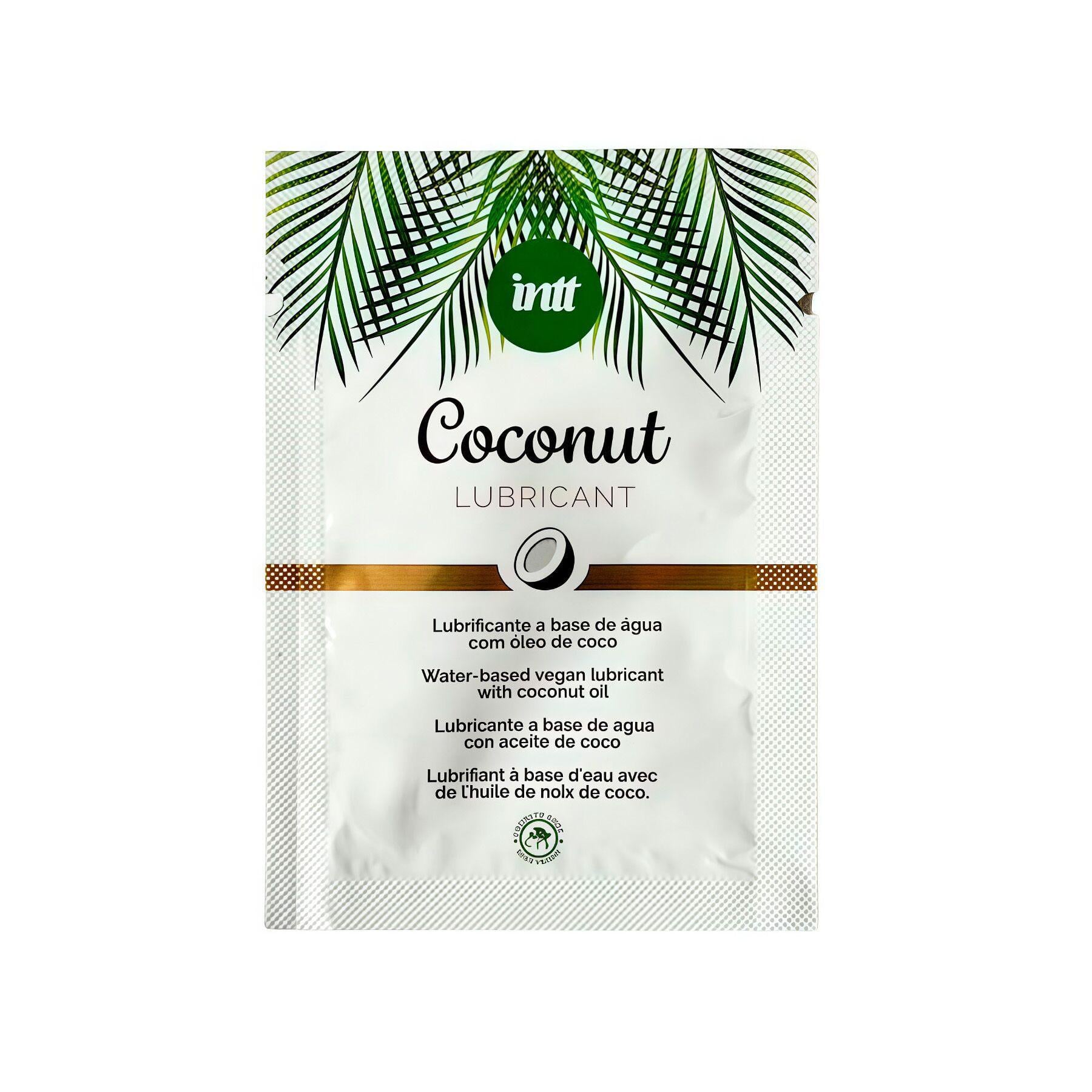 Пробник доглядального лубриканта Intt Coconut з кокосовою олією на водній основі 2 мл (BLS2809)