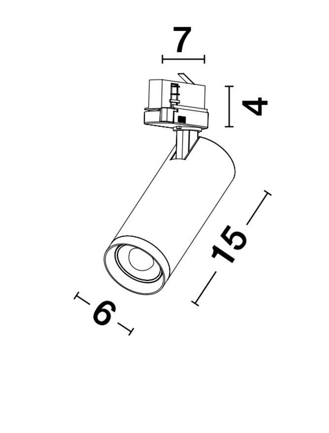 Прожектор трековый Nova Luce Monvel (9118151) - фото 3