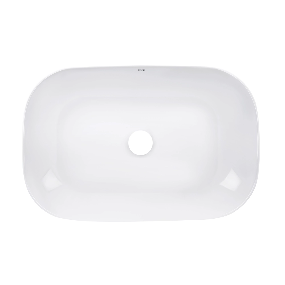 Раковина-чаша Qtap QT13112143PWN ROBIN накладная прямоугольная 610x400x145 мм Белый (SD00052884)