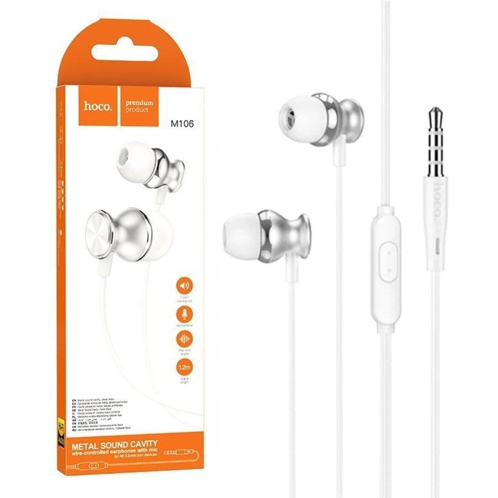 Наушники Hoco M106 3,5 мм Fountain metal with microphone Наушники Hoco M106 3,5 мм Fountain metal with microphone