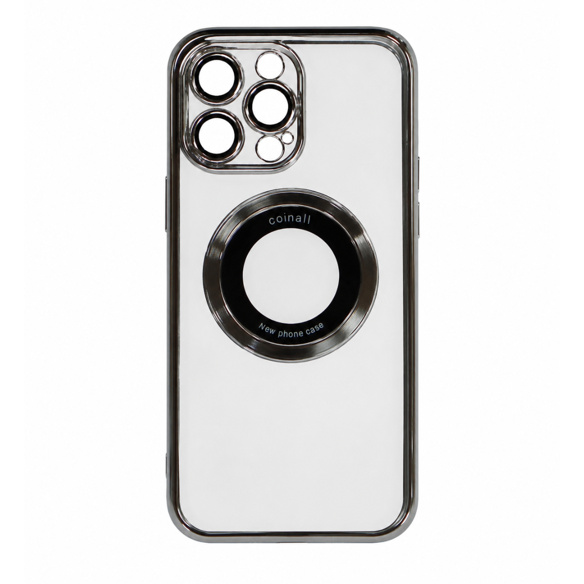 Магнитный чехол XON PhoneCase Magnetic для iPhone 14 Pro Max (PCMC1114004G 8031) Серый/Прозрачный