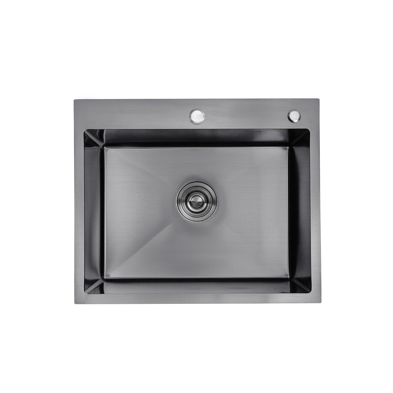 Мойка для кухни Kroner KRP Schwarze 6050HM PVD 3,0/1,0 мм (CV025260)