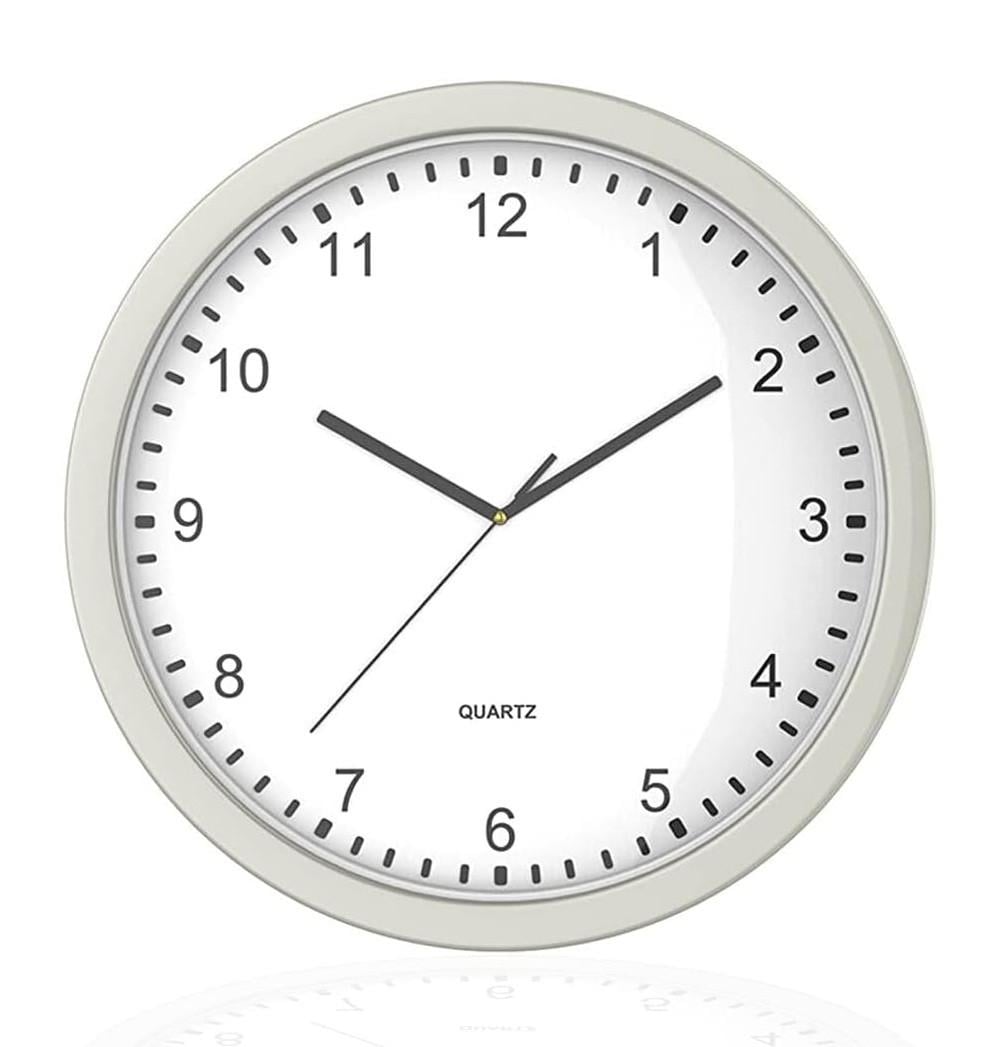 Часы-тайник настенный Ganwuly 10" с тайником ABS пластик Серебристый