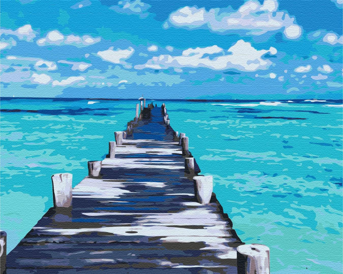 Картина по номерам Brushme Лазурная дорога 40x50 см (BS52180)